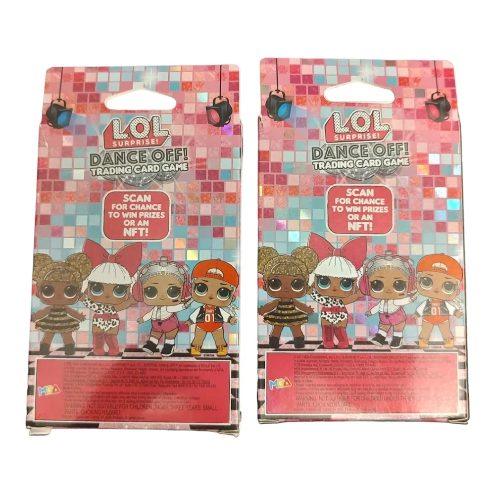 NEW Bundle of 2 Packs LOL Surprise Dance Off Trading Cards Game Set